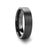 SAN ANTONIO Flat Black Tungsten Carbide Band with Brushed Finish - 4mm - 12mm