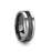 HELIX Gear Teeth Pattern Black Ceramic and Tungsten Carbide Ring - 6mm - 10mm