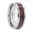 PRESLEY Tungsten Carbide Ring with Rich Cocobolo Wood Inlay - 8mm