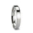 LINCOLN White Tungsten Wedding Band with Beveled Edges - 4mm - 12mm
