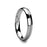 HENDERSON Domed White Tungsten Ring with Satin Stripe - 4mm - 8mm