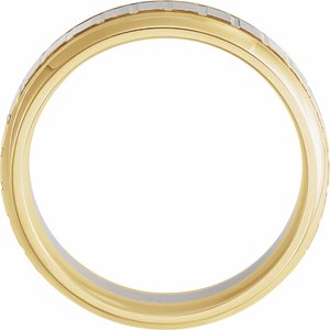 Grooved Band with Brushed & Polished Finish 51344 - 6 mm