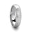 CHANDLER Hammered Finish Domed White Tungsten Ring - 6mm & 8mm