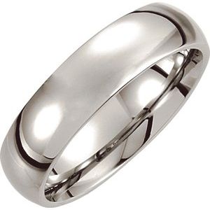 Cobalt Low Domed Band COR167 - 6 mm