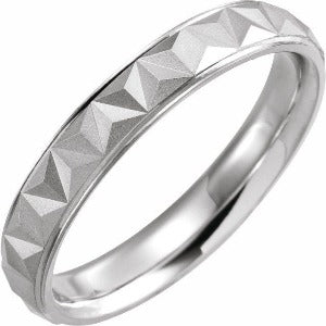 Geometric Band with Matte/Polished Finish 51992 - 3 mm - 6 mm