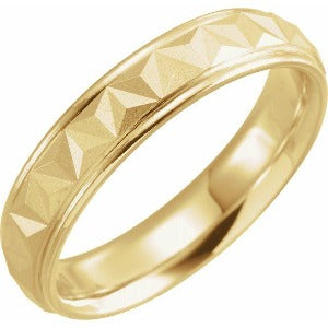 Geometric Band with Matte/Polished Finish 51992 - 3 mm - 6 mm