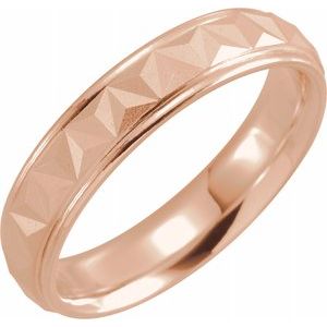 Geometric Band with Matte/Polished Finish 51992 - 3 mm - 6 mm