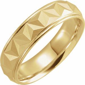 Geometric Band with Matte/Polished Finish 51992 - 3 mm - 6 mm