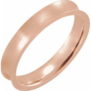 Concave Edge Band with Satin Finish 51936 - 4 mm - 7 mm