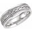 14K White Woven Band 50635 - 6.75 mm