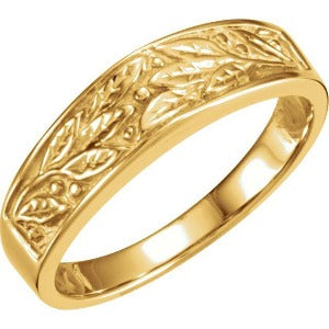 Leaf Design Band 5117 - 6.5 mm