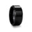 CITAR Beveled Black Ceramic Ring with Polished Finish - 4mm - 12mm