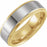 18K Yellow Gold PVD Tungsten Flat Edge Band TAR52128 - 8 mm