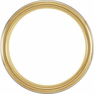 18K Yellow Gold PVD Tungsten Flat Edge Band TAR52128 - 8 mm