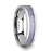 IRIS Beveled Tungsten Wedding Band with Purple Carbon Fiber Inlay -  4mm & 6mm