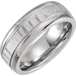 Cobalt Coin Edge Band COR52148 - 8 mm