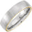 Titanium Domed Band with Yellow Gold PVD Steel Rope Inlay T52144 - 6 mm