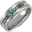 Tungsten Flat Edge Band with Mother of Pearl Inlay TAR52109 - 8 mm