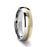 CENTURION Rounded Tungsten Carbide Ring with Gold Inlaid - 6mm & 8mm