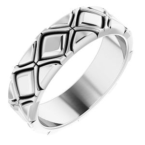 X-Pattern Quilted Band 51735 - 6 mm