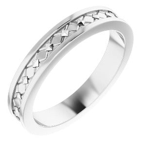 Geometric Pyramid Band 51826 - 4 mm