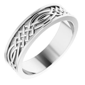 Celtic-Inspired Band 51838 - 6 mm