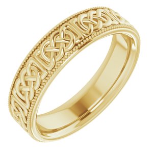 Celtic-Inspired Band 52026 - 6 mm