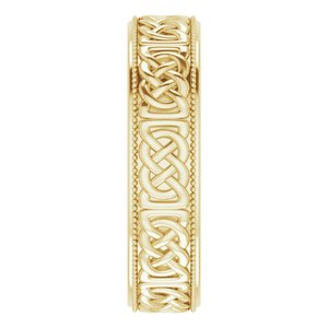 Celtic-Inspired Band 52026 - 6 mm