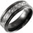 Black PVD Tungsten Band with Grey Carbon Fiber Inlay TAR52184 - 8 mm