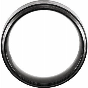 Black PVD Tungsten Band with Grey Carbon Fiber Inlay TAR52184 - 8 mm