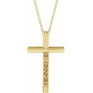 Blessed Cross 16-18" Necklace or Pendant R45409