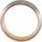 18K Rose Gold PVD Tungsten Half Round Band With Satin Finish TAR52269 - 6 mm - 8 mm