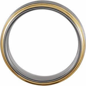 18K Yellow Gold PVD Tungsten Band TAR52188 - 5 mm