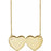Engravable Double Heart 17" Necklace 86386
