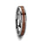 KODIAK Tungsten Wedding Band with Bevels and Rosewood Inlay - 4mm - 12mm