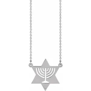 Menorah Star Necklace 87290