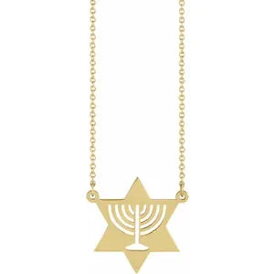 Menorah Star Necklace 87290