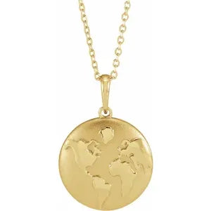 Old World Globe 16-18" Necklace or Pendant 87532