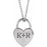 Engravable Heart Lock 16-18" Necklace or Pendant 87595