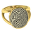 Oval "V" Ring Fingerprint
