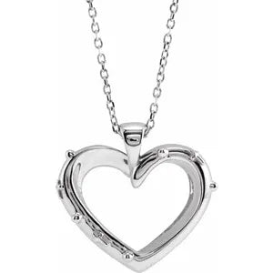 Rosary Heart 16-18" Necklace or Pendant R45424
