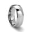 CASSIUS Silver Inlaid Domed Tungsten Ring - 6mm & 8mm