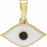 White Enamel Evil Eye Pendant 688835