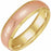 Half Round Band with Diamond Edge Inlay 57730 - 4 mm - 8 mm