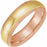 Half Round Band with Diamond Edge Inlay 57730 - 4 mm - 8 mm