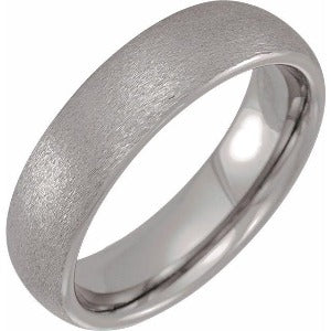 Tungsten Half-Round Band with Satin Finish TAR52182 - 6 mm