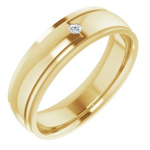 .03 CT Diamond Accented Band 124719 - 6 mm