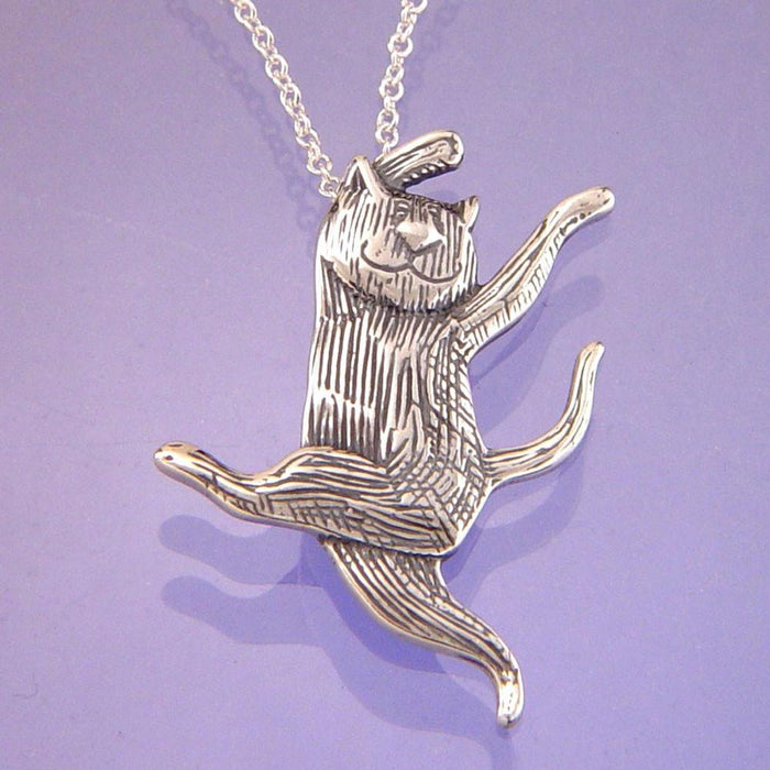 Dancing Cat - Edward Gorey Necklace