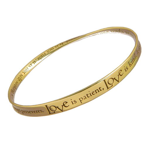 Love Is Patient, Love Is Kind - 1 Corinthians 13 Bracelet 14K Yellow Gold