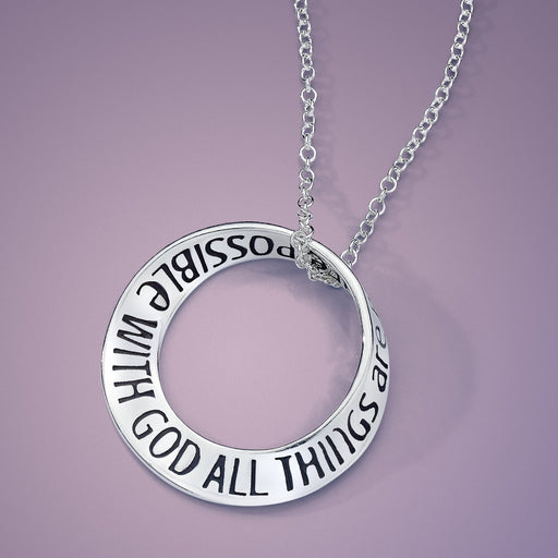 All Things Are Possible With God - Mark 10:27 Necklace